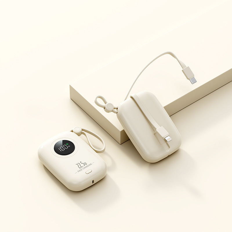 Powerbank med digitalt display fra Skanto