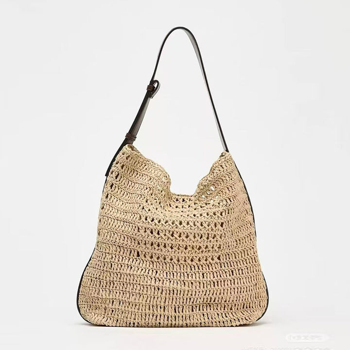 Handmade Shoulder Bag in Modern Natural Design Skanto