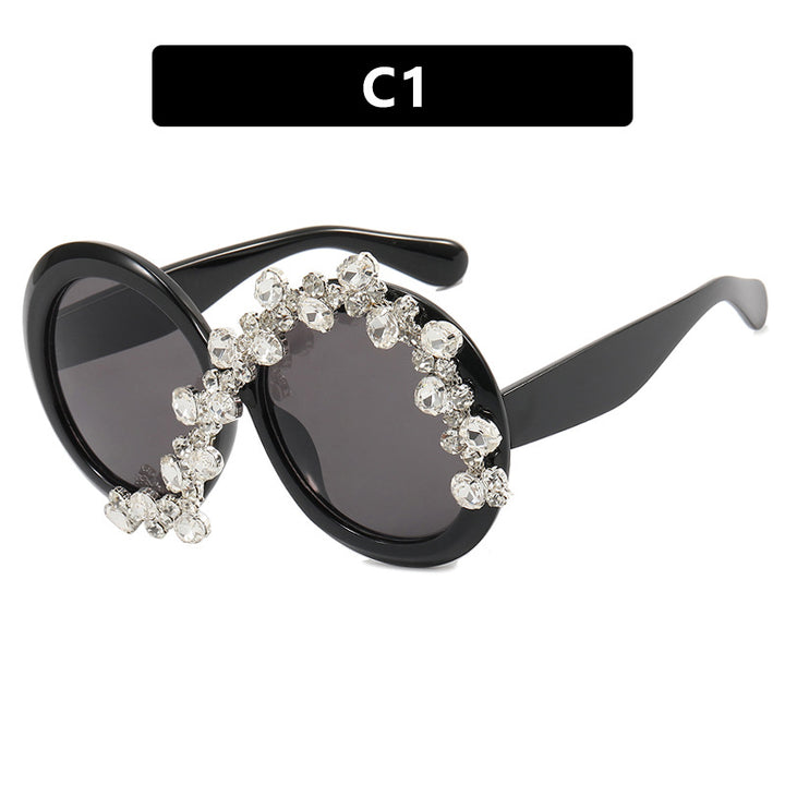 Women's Glamorous Sunglasses with Rhinestone Appliqués Skanto
