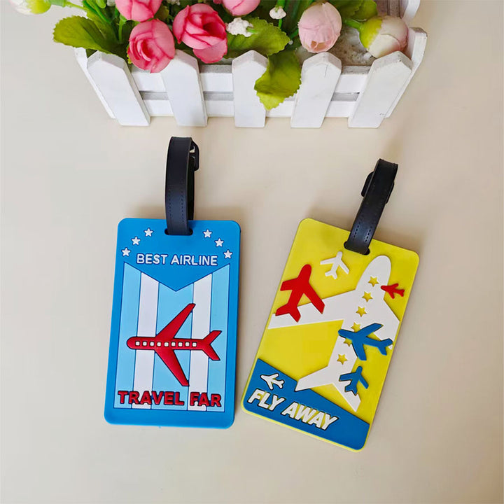Unisex Bagasjelapp med innovativt flyreise-design Skanto
