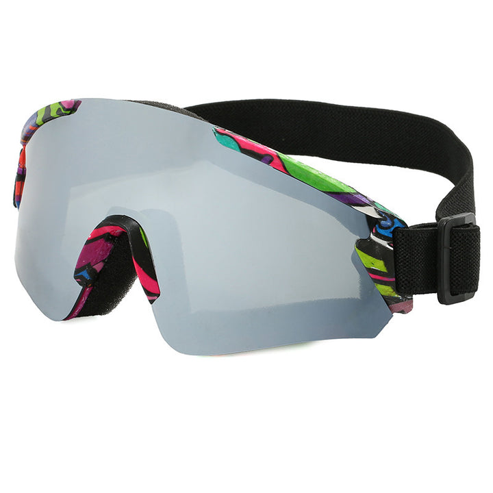 Dame Sport-solbrille med speilreflekterendes høyytelsesdesign Skanto