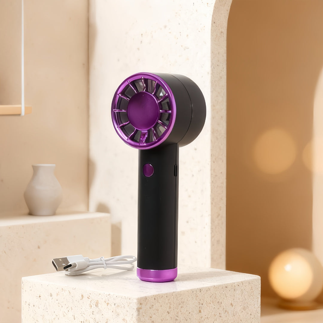 Dame Bærbar Håndvifte med USB-ladefunksjon og ergonomisk design Skanto