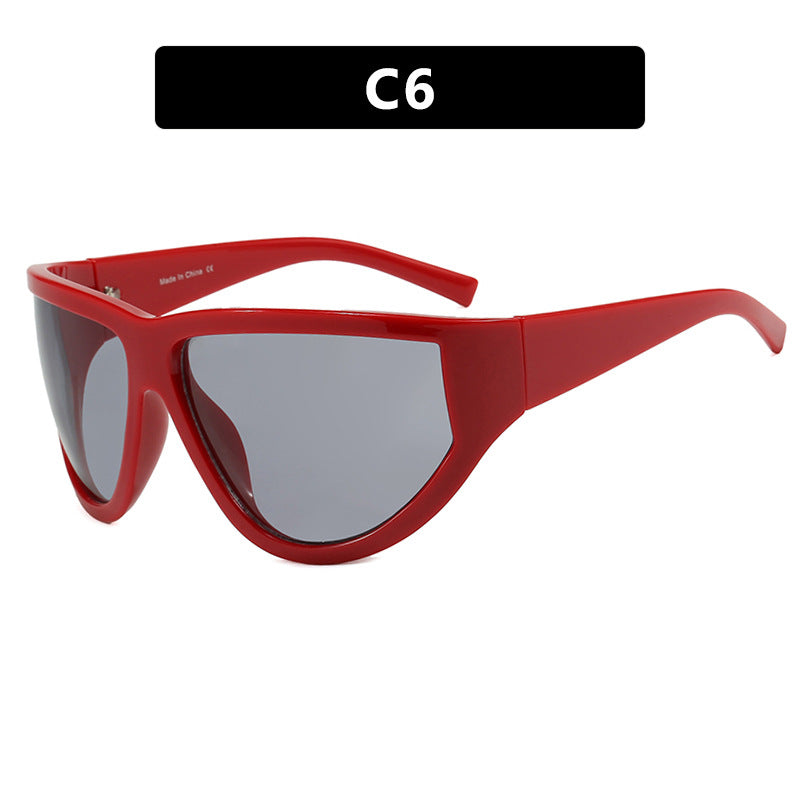 Women's futuristic sunglasses with sporty design and flexible lenses Skanto