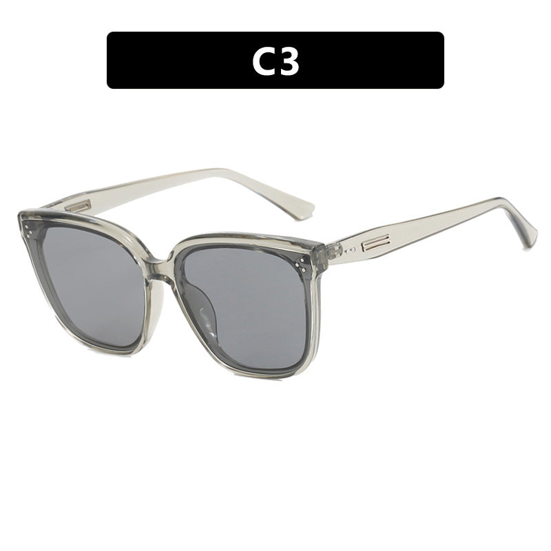 Women's modern oversized sunglasses with elegant, wide frame Skanto