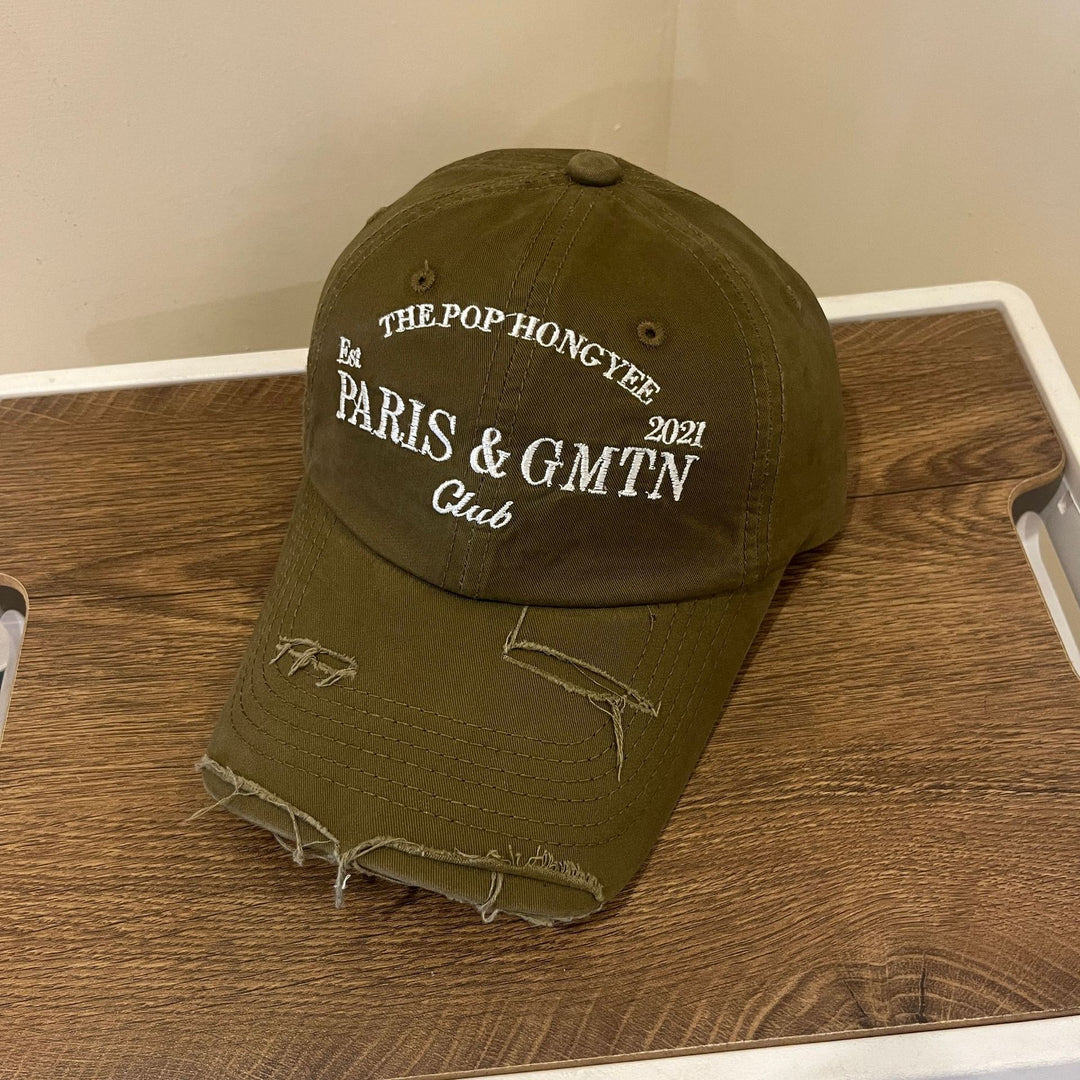 Herre Slitt Bomull Twill Baseball Caps Skanto