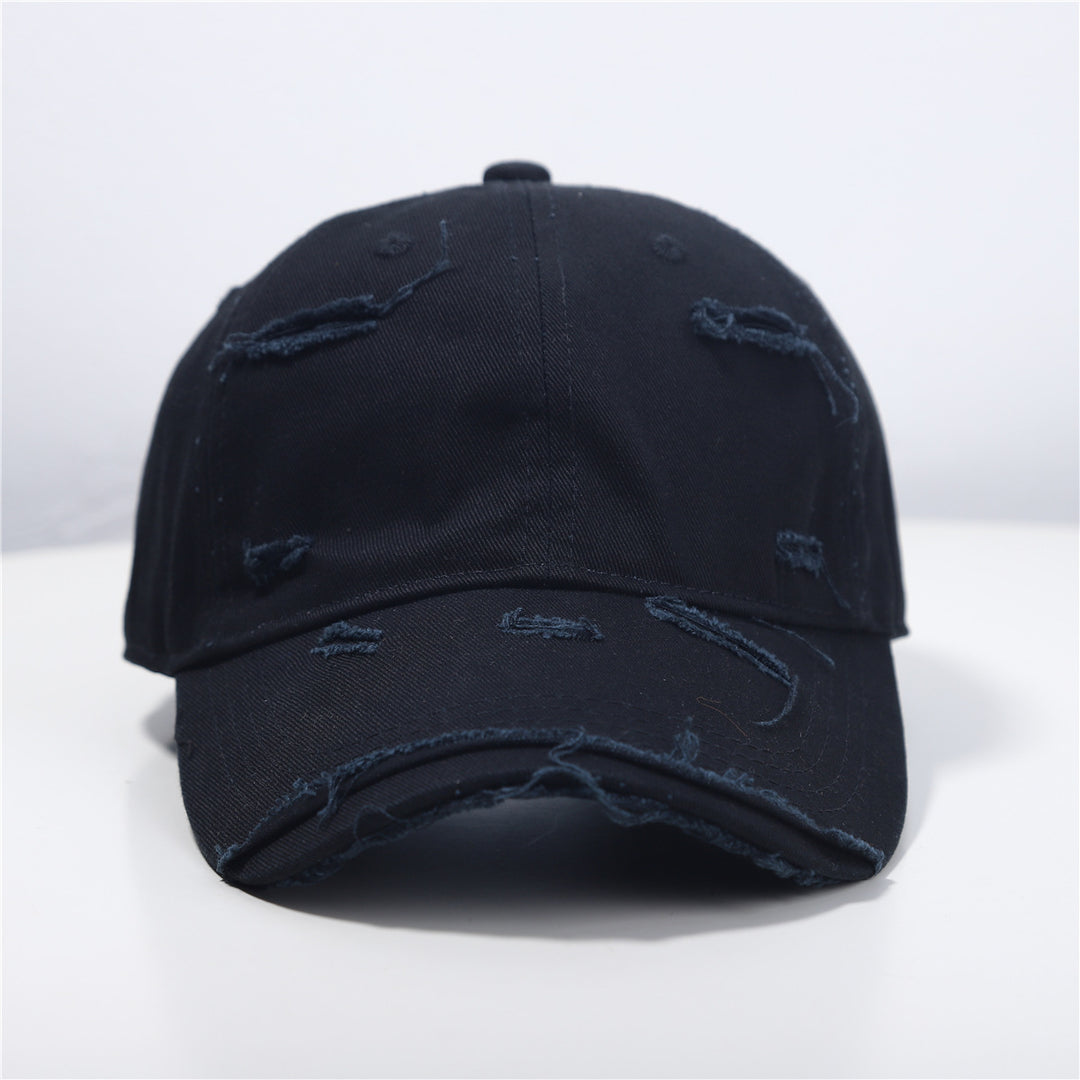Menns Slitt Klassisk Bomull Baseball Cap Skanto