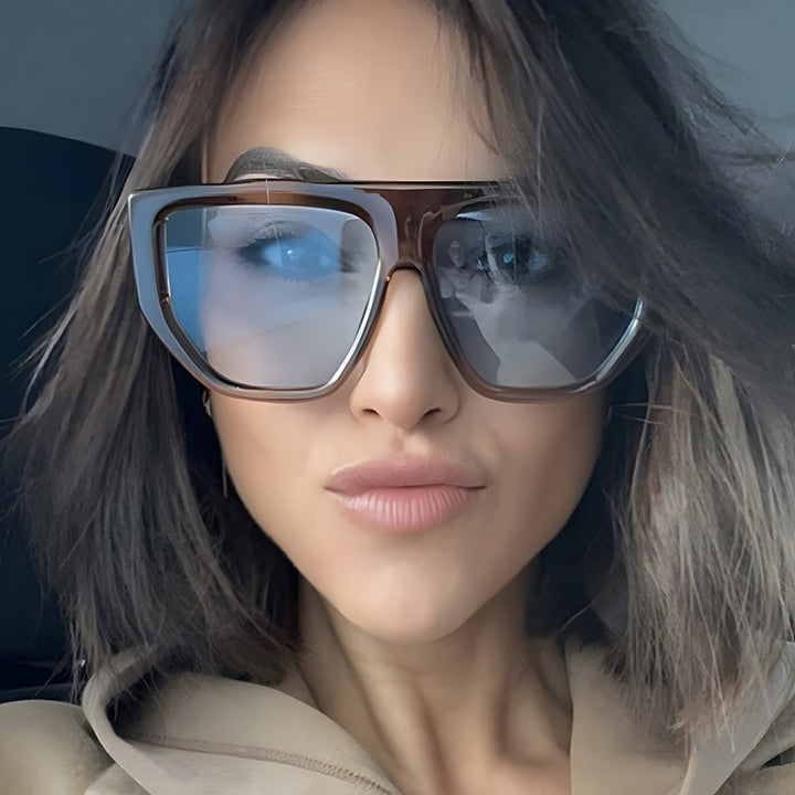 Women's fashionable oversized sunglasses with innovative frame Skanto