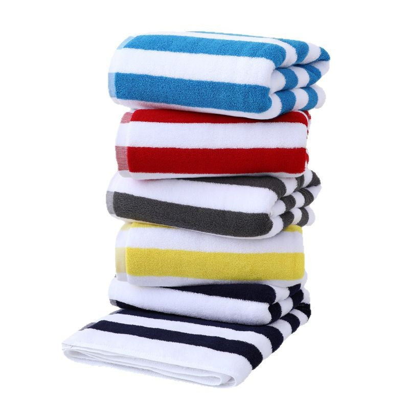 Luksuriøst strandhåndkle med elegant stripe mønster Skanto