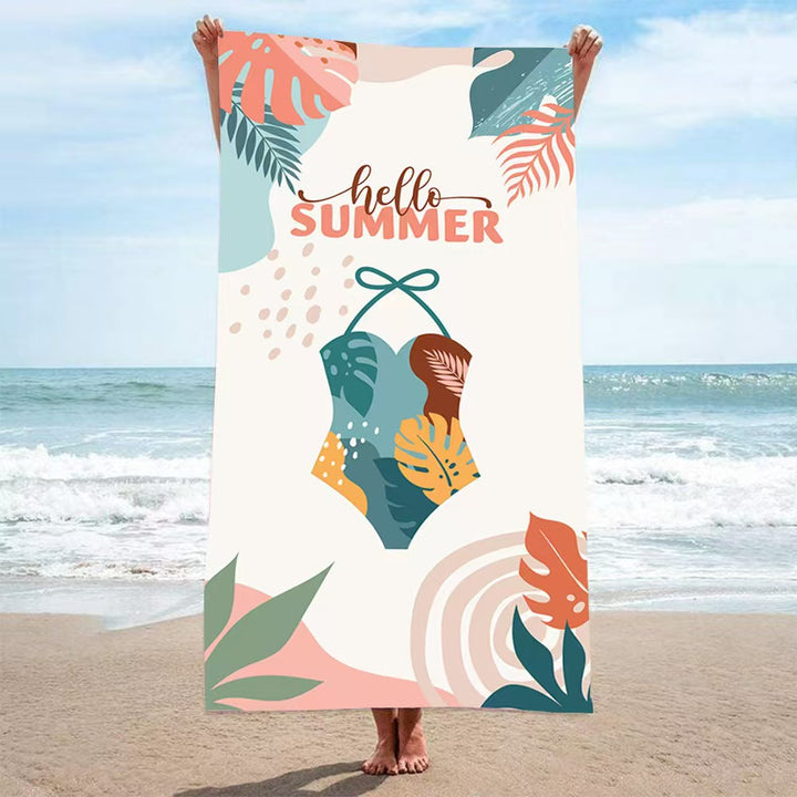 Women's beach towel with creative golf theme Skanto