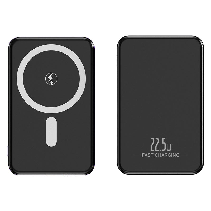 Bærbar trådløs powerbank med integrerte USB-kabler Skanto