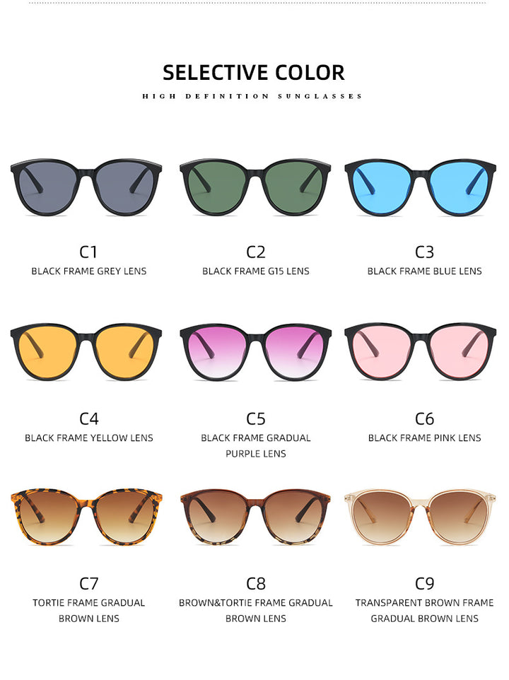 Dame Moderne Cat-Eye Solbriller med speilende glass Skanto