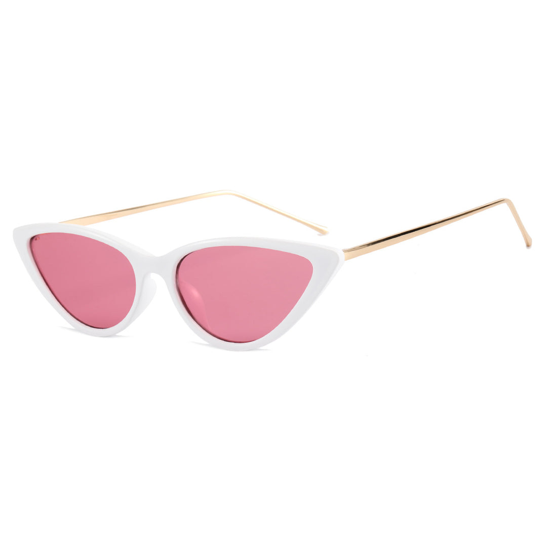 Dame Cat-Eye solbriller med moderne ramme og UV-beskyttelse Skanto