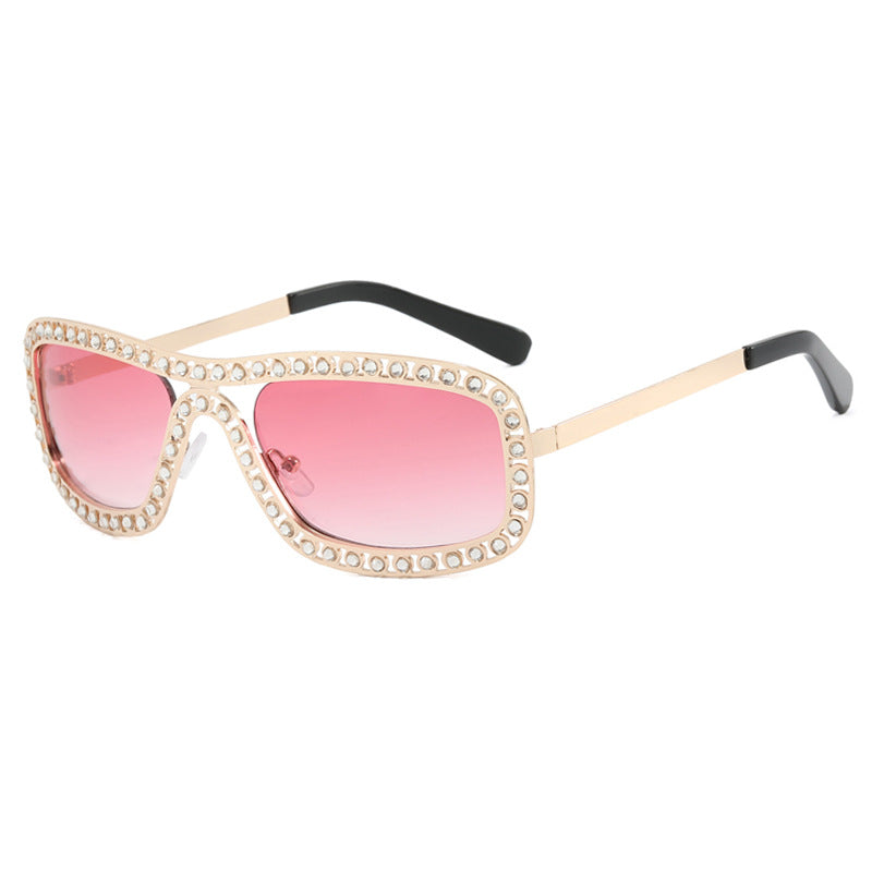 Women's fashionable sunglasses with sparkling frame Skanto