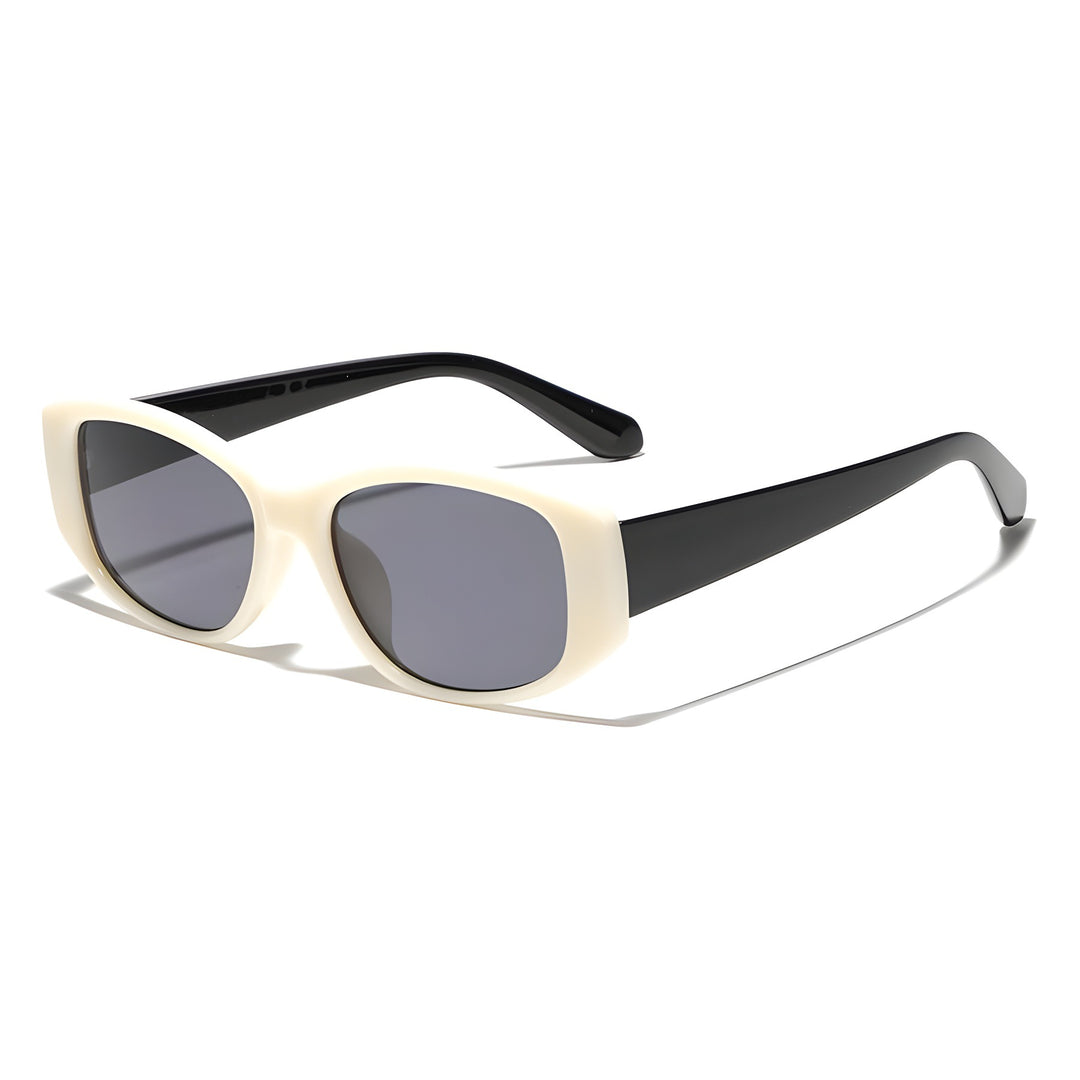 Dame moteriktig katteøye-solbrille med holografisk design Skanto