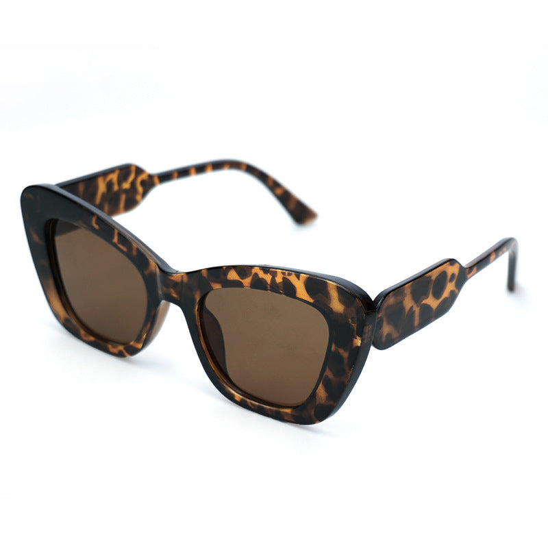Dame Cat-Eye solbriller med stilige detaljer Skanto