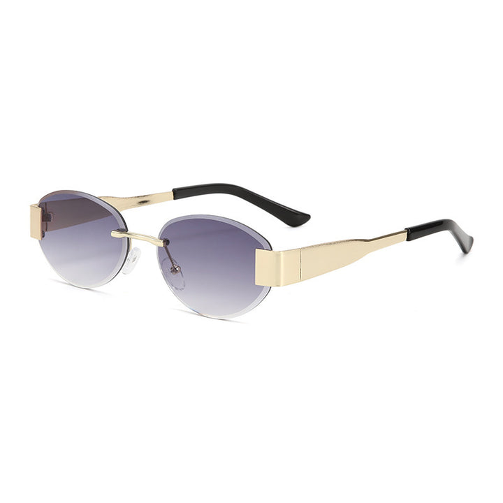 Women's glamorous sunglasses with clear, elegant frame and protective UV filter Skanto