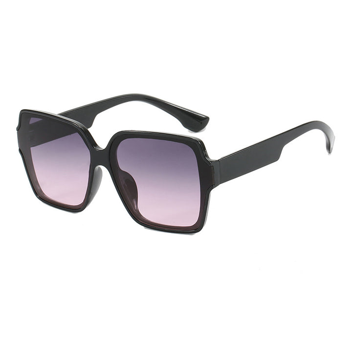 Dame kvadratisk solbrille med unik, stilfull ramme Skanto