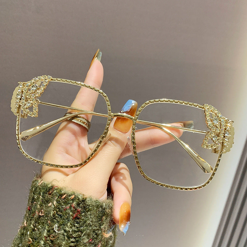 Women's extravagant glasses with sparkling details Skanto