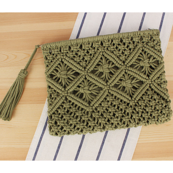 Macrame Clutch with Filigree Design Skanto