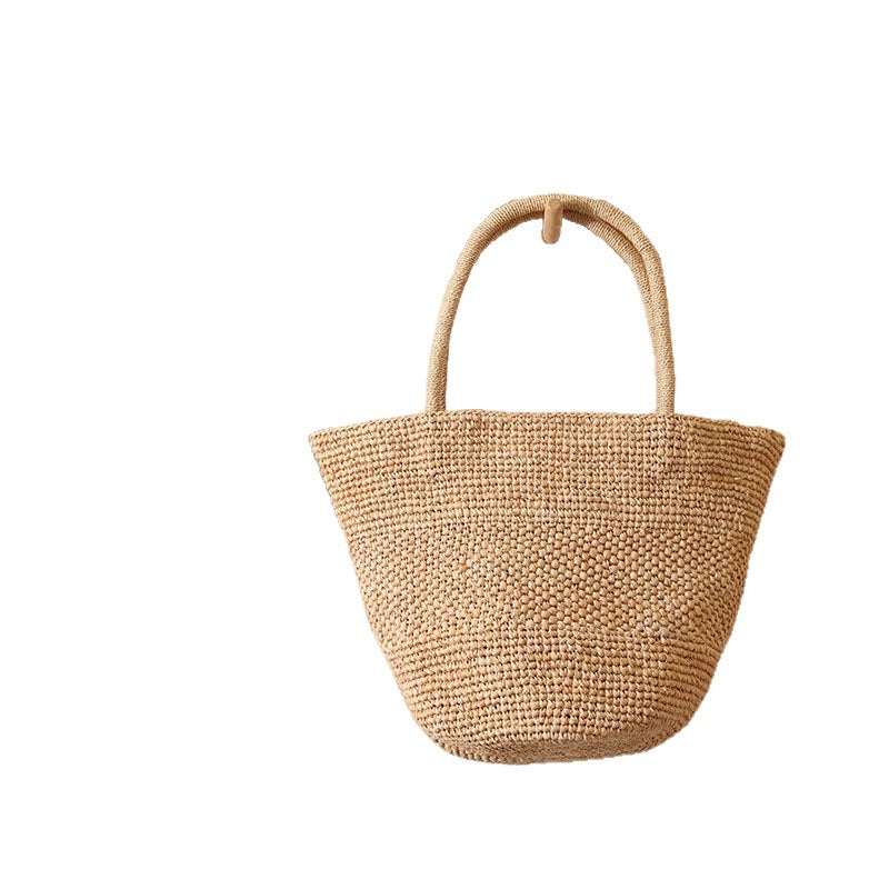 Handmade straw tote bag with sturdy handles Skanto