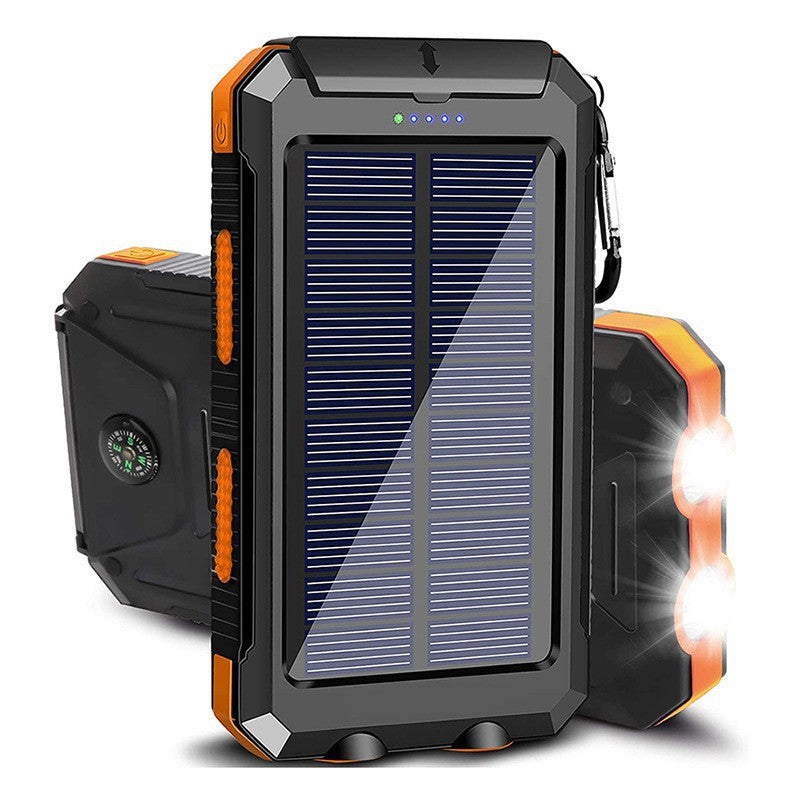 Solar Powerbank med Innebygd LED-lampe og Kompass Skanto