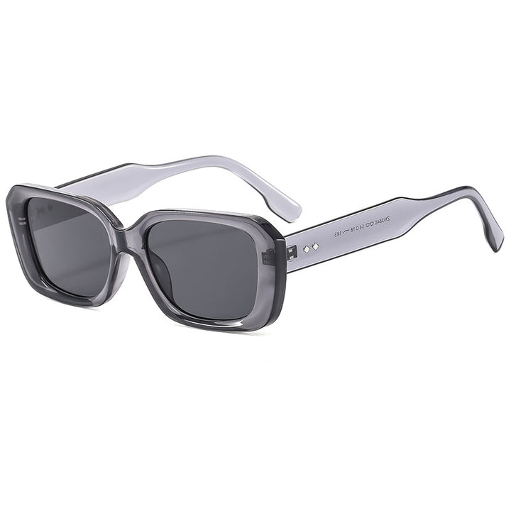Dame stor firkantet solbrille med robust ramme og UV-beskyttelse Skanto