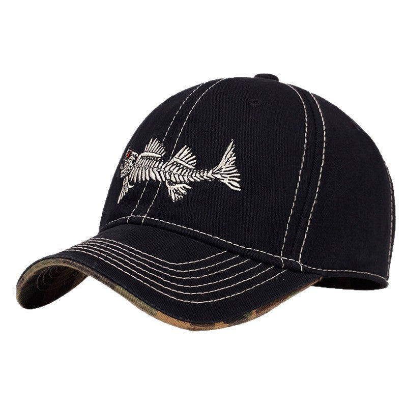 Herre Casual Fisker Brodert Caps Skanto