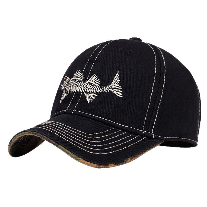 Herre Casual Fisker Brodert Caps Skanto