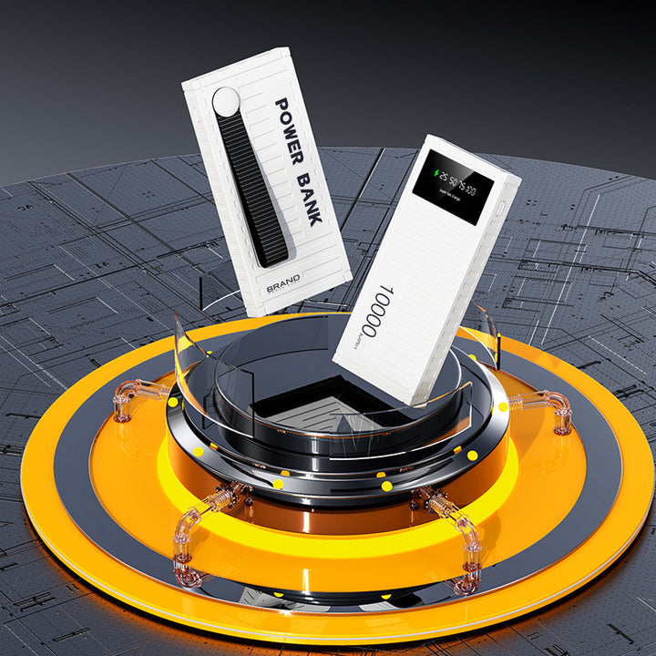 Kompakt powerbank med LED-display og hurtigladefunksjon Skanto