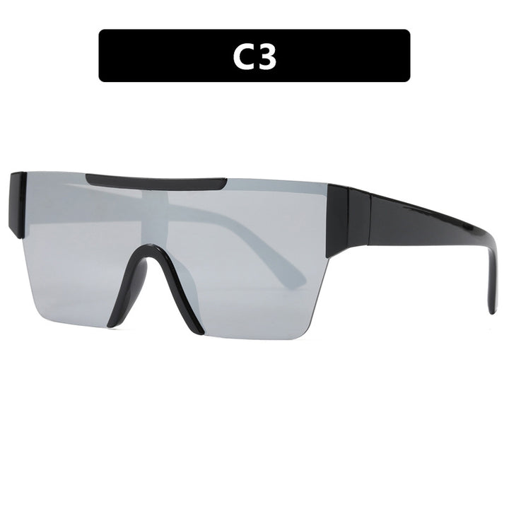Women's futuristic sports sunglasses with UV protection and wide lens area Skanto