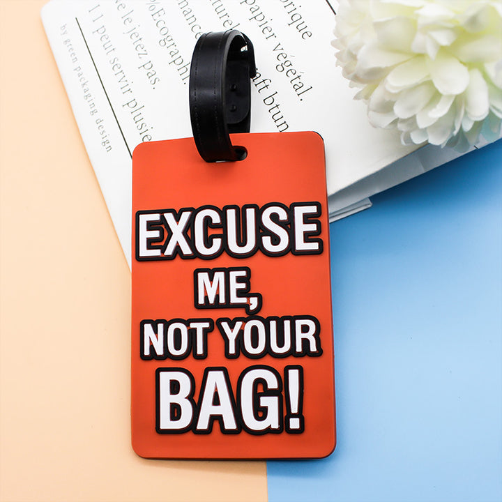 Unisex Bag tag med morsom tekst Skanto