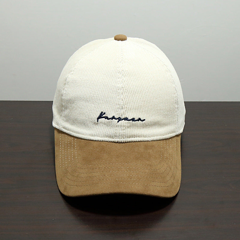 Herre Strukturert Corduroy Baseball Caps Skanto