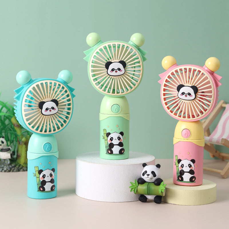 Dame Bærbar Mini Vifte med søtt Panda-motiv Skanto