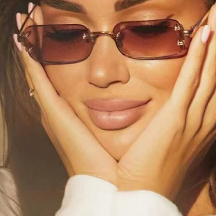 Women's square sunglasses with high-quality metal frame Skanto