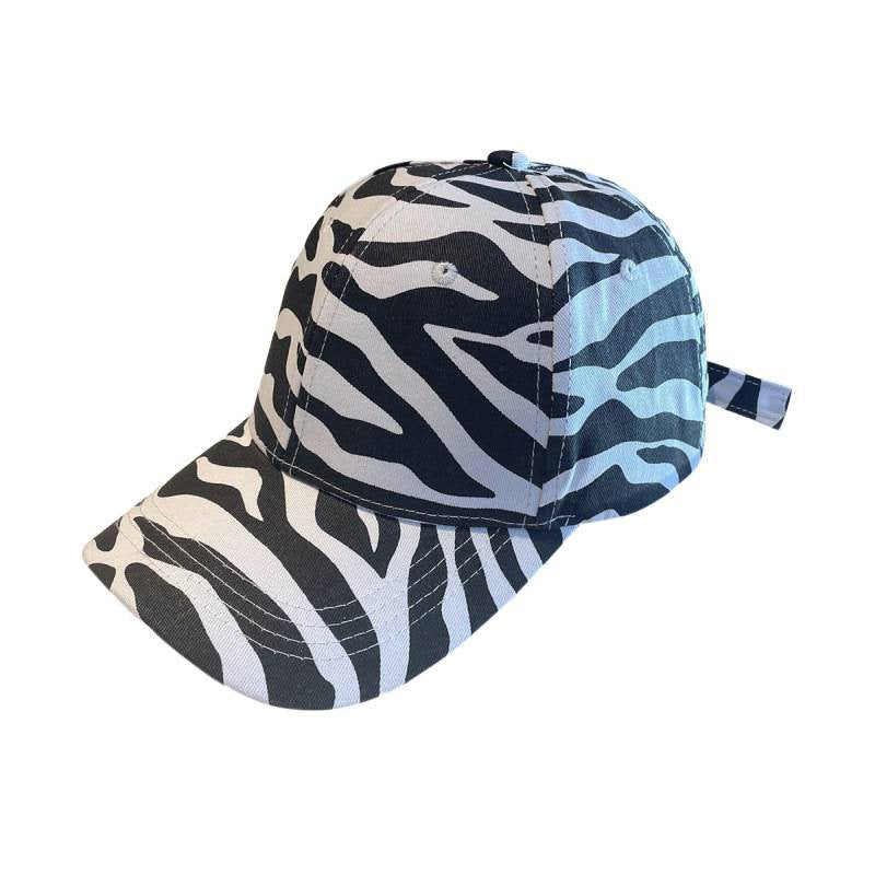 Kvinne Trendy Dyreprint Justerbar Baseball Cap Skanto