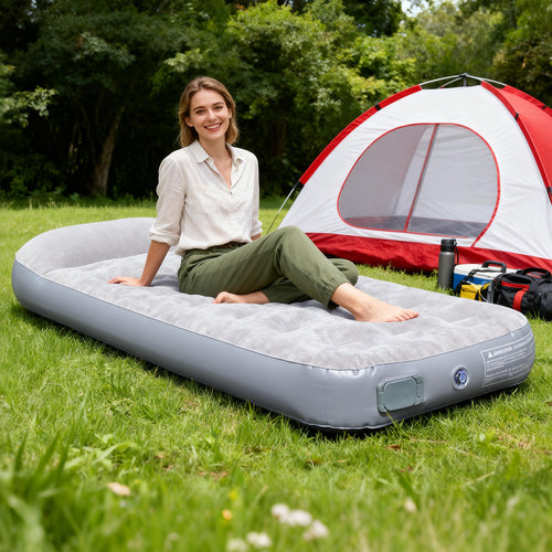 Dame Inflatable Comfort Mattress med Ergonomisk Hode Støtte Skanto