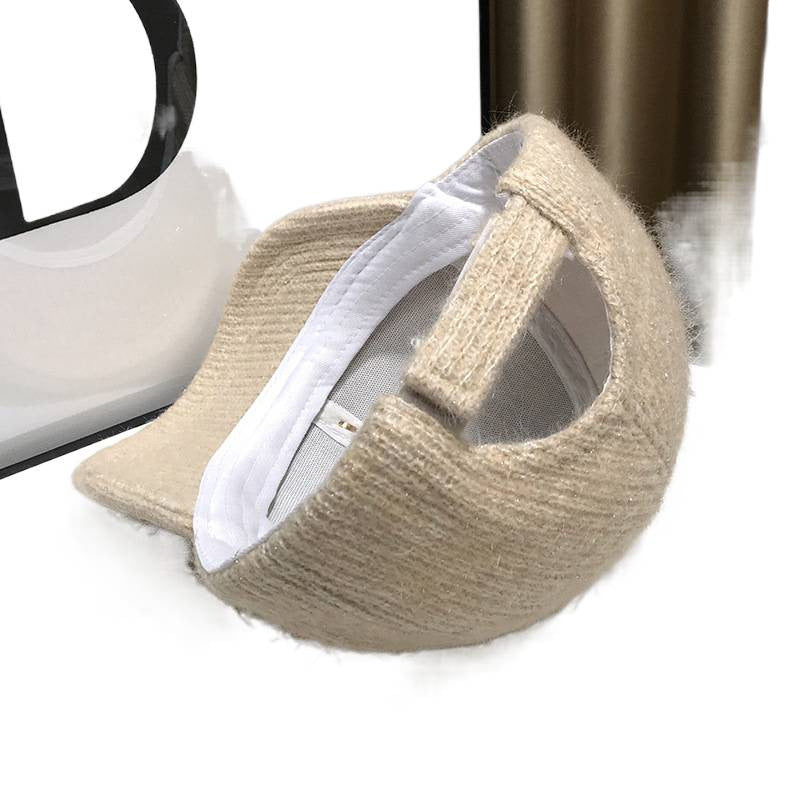 Kvinne Elegant Teksturer Fleece Baseball Caps Skanto