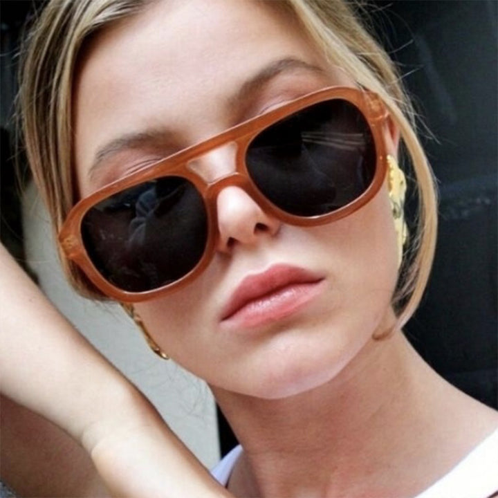 Women's fashionable sports sunglasses with wide, flexible frame Skanto