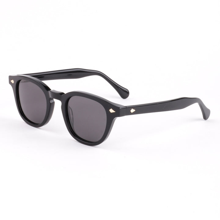 Dame solbrille med eksklusiv geometrisk ramme og polariserte glass Skanto