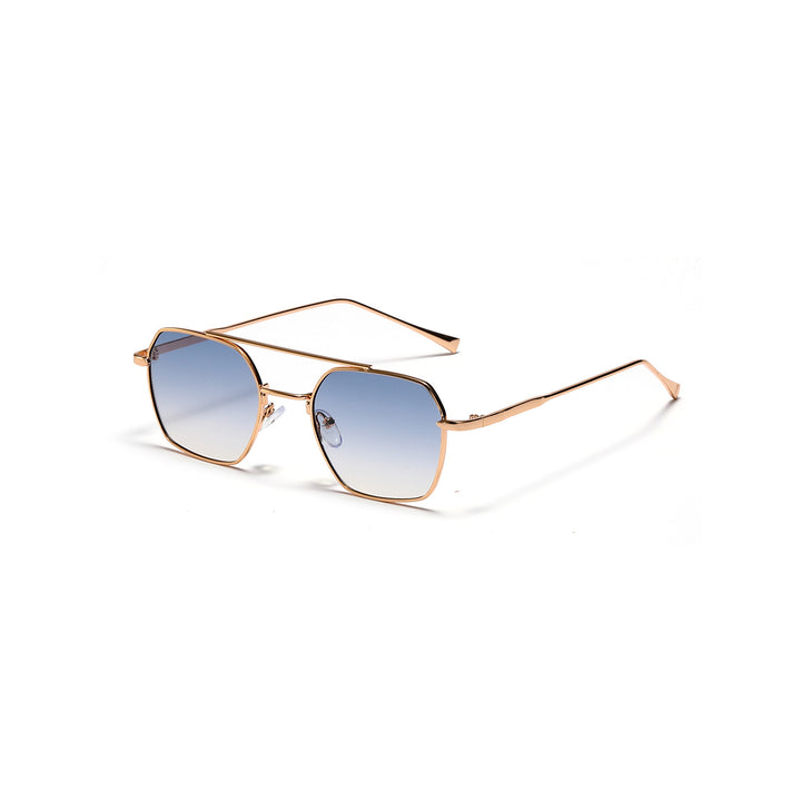 Dame filigrane solbriller med elegant polygonal ramme Skanto