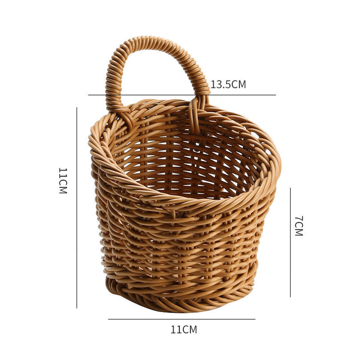 Håndlaget Rattan Oppbevaringskurv Skanto