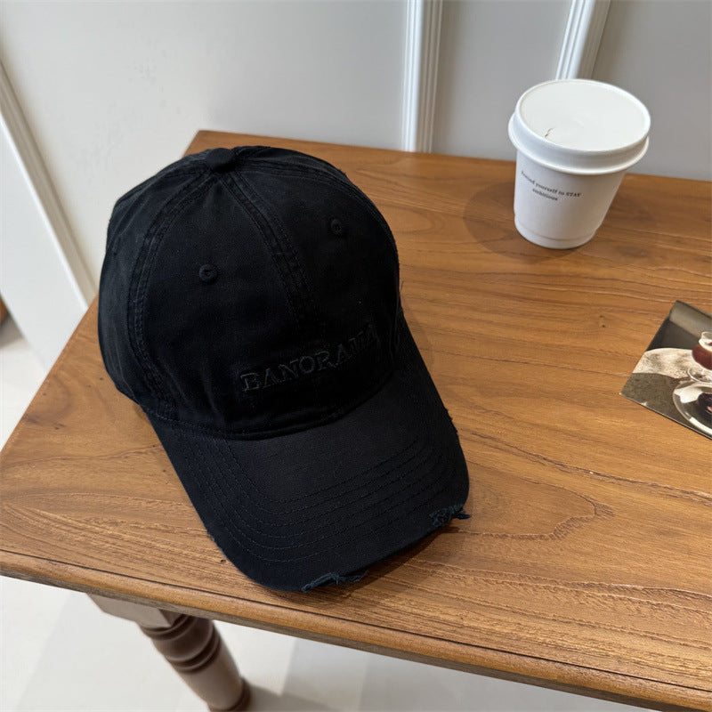 Menns Slittet Stoff Baseball Caps Skanto