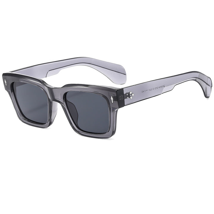 Dame kvadratisk solbrille med luksuriøs ramme og beskyttende UV-filter Skanto