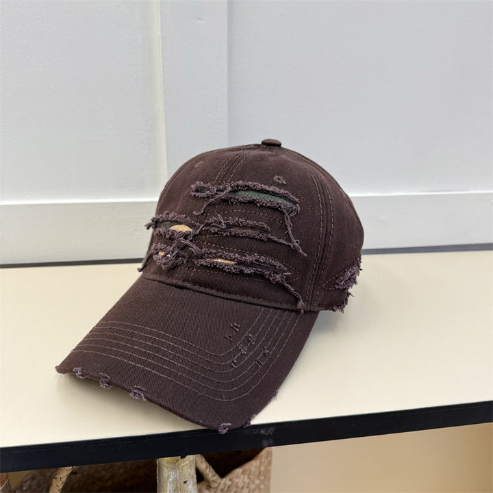 Herre Slitt Denim Baseball Caps Skanto