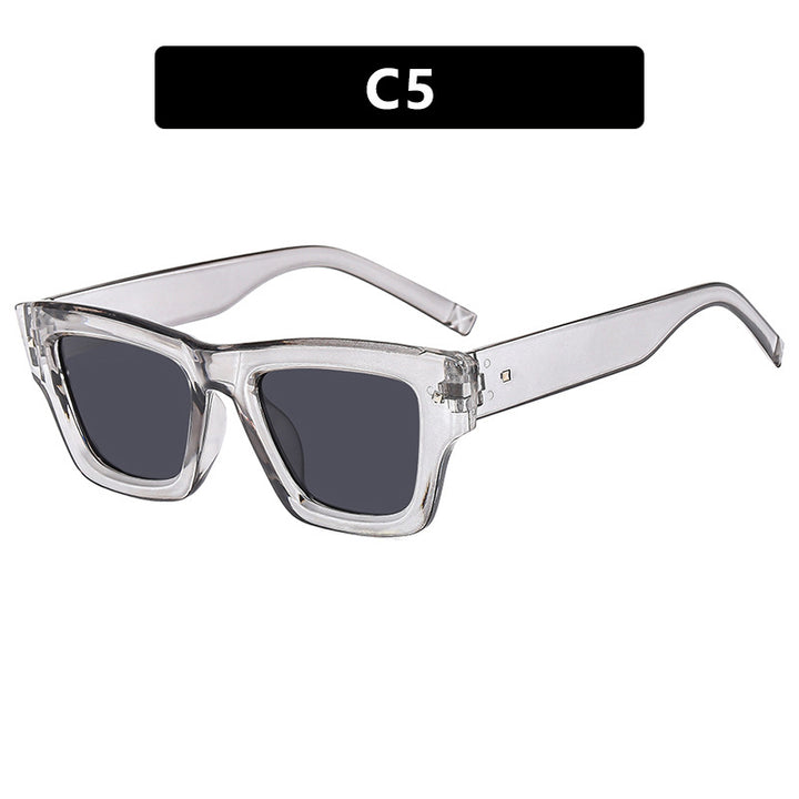 Women's trendy square frame sunglasses with UV protection Skanto