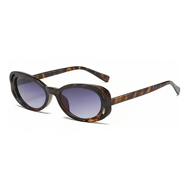 Damer Cat-Eye solbriller med elegant, transparent ramme og UV-beskyttelse Skanto