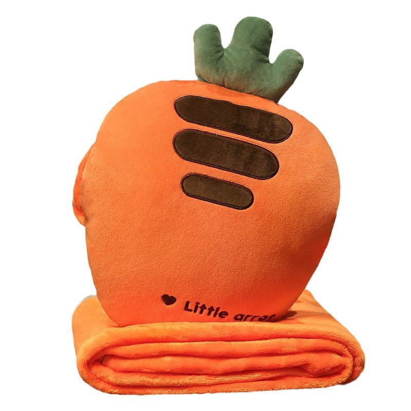 Plush gulrotpute og teppesett Skanto