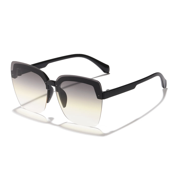 Dame moteriktig oversized solbriller med innovativt design Skanto