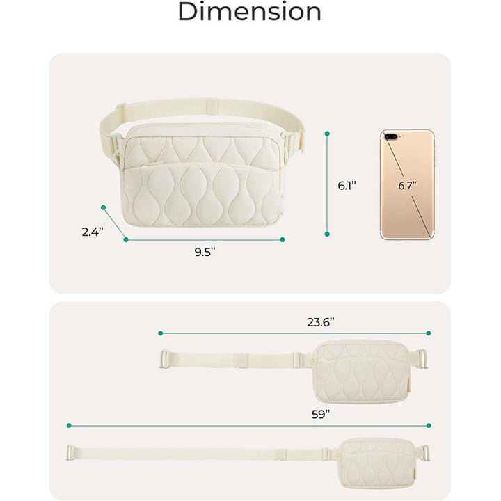 Moderne crossbody-veske laget av høykvalitetsmateriale Skanto