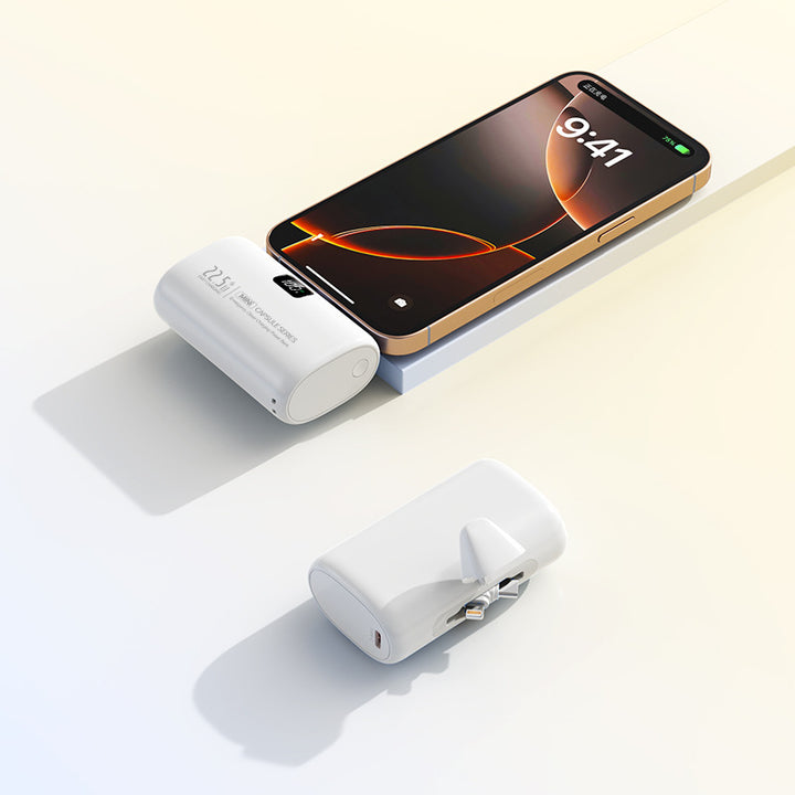 Bærbar Powerbank med Integrert Lader Skanto